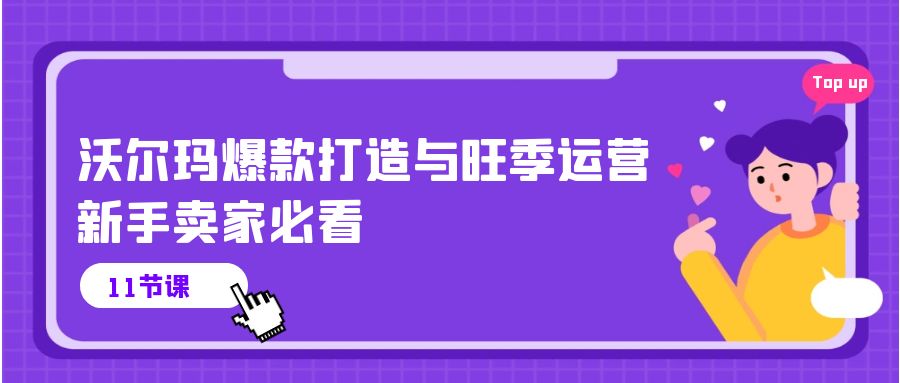 （10660期）沃尔玛 爆款打造与旺季运营，新手卖家必看（11节视频课）-365资源网