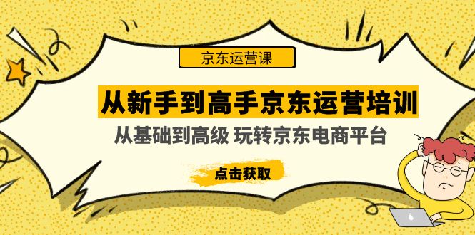 从新手到高手京东运营培训：从基础到高级 玩转京东电商平台(无中创水印) -365资源网