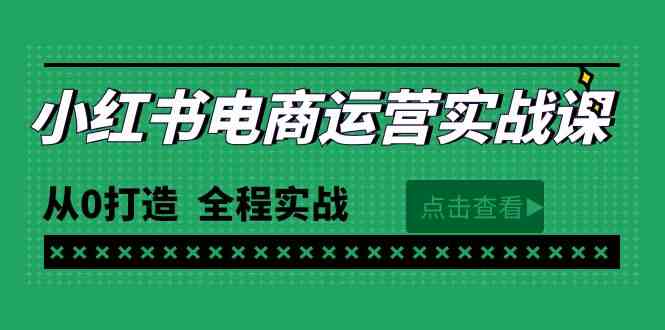 （9946期）最新小红书·电商运营实战课，从0打造  全程实战（65节视频课）-365资源网