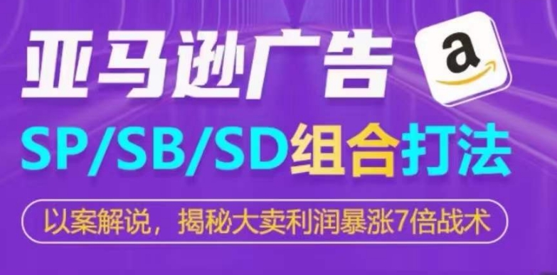 亚马逊SP/SB/SD广告组合打法，揭秘大卖利润暴涨7倍战术-365资源网