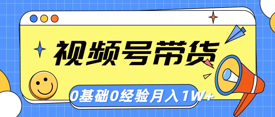 （10723期）视频号轻创业带货，零基础，零经验，月入1w+-365资源网