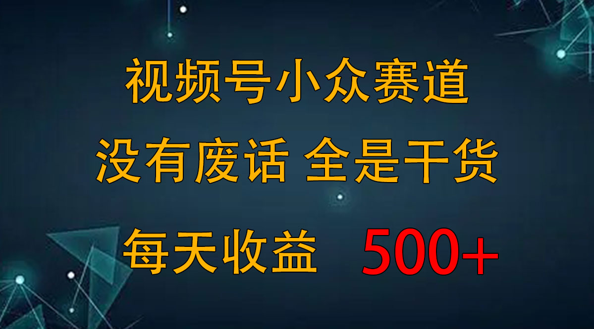 2024视频号新手攻略，今日话题赛道带你日赚300+-365资源网