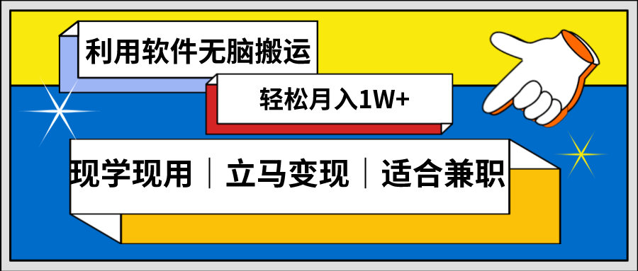 低密度新赛道 视频无脑搬 一天1000+几分钟一条原创视频 零成本零门槛超简单-365资源网