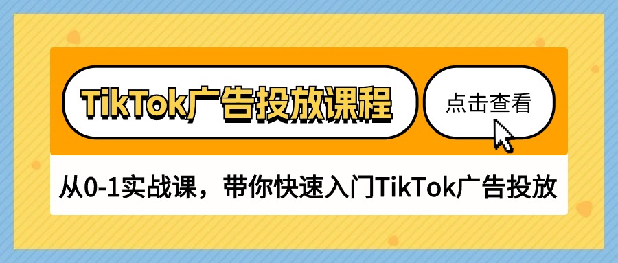 TikTok广告投放课程，从0-1实战课，带你快速入门TikTok广告投放（30节课）-365资源网